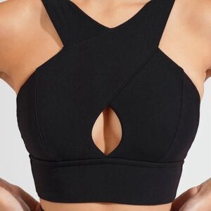 Harmony Halter Sports Bra- Buff Bunny